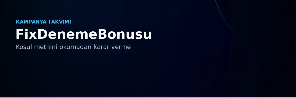 Deneme Bonusu Veren Siteler gece mavisi zeminli kampanya takvimi görseli
